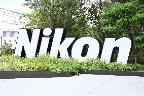 Nikon's signboard and logo